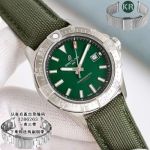 Breitling Avenger 42mm Seagull 2824 Movement Green/Black Face Fabric Band Watch